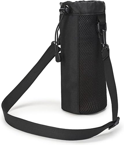 Selighting Borsa per bottiglia d'acqua tattica tasca per brocca d'acqua militare morbida tasca per acqua uomo per campeggio escursionismo sport ciclismo arrampicata fitness viaggio (nero) - Ysert