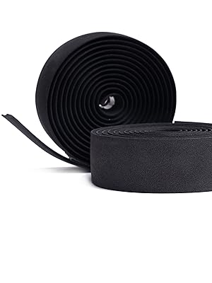 Kellago - Tappi per manubrio bicicletta da corsa, in gommapiuma, colore: nero