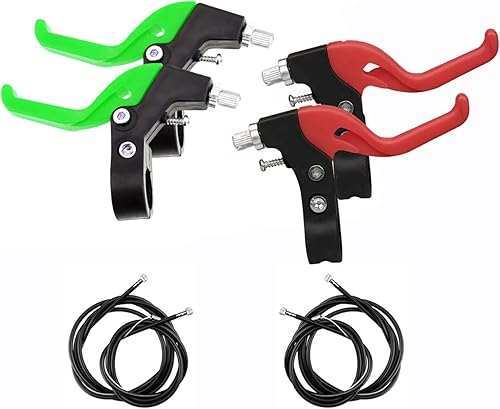 2 Paio Leva Freno della Bicicletta,Maniglia Freno della Bicicletta,per Bicicletta Bici da Strada Bici Pieghevole(Blu+Nero). - Ysert