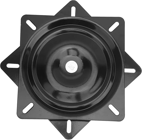 Sedile piatto girevole a 360 gradi, base girevole per sgabello da 7 pollici, piastra di montaggio base girevole per sedile girevole a 360 ° in acciaio inossidabile rivestito EDC per barche marine - Ysert