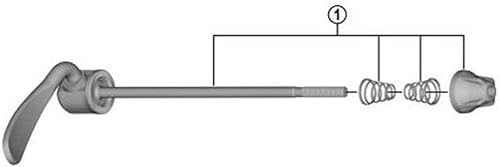 SHIMANO Y-31U98020 - Rilasciatore rapido completo FH-M3050 170 mm (6-11/16') - Ysert