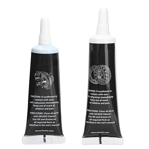 Olio lubrificante per mulinelli, kit olio e grasso per mulinelli da pesca Impermeabile e antiruggine per mulinelli da pesca d'acqua dolce e salata(black) - Ysert