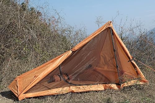 Tenda da Campeggio per 1/2 Persone - Tenda da Trekking Ultraleggera, Tenda Impermeabile, Tenda Compatta con Dimensioni ridotte per bicicletta, motociclo(Senza Bastoncini da Trekking) - Ysert