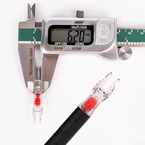3 Pezzi Cocca per Arco per Tiro con L'Arco, Cocca a LED Cocca Illuminata Automaticamente 6.2mm LED Cocca per Freccia Incandescente per La Caccia () - Ysert