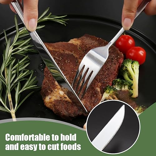 Set di Posate da Campeggio 13 pezzi, Borsa per Utensili da Campeggio in Acciaio inossidabile con Cucchiaio Posate Pinza Apribottiglie Piatto da Campeggio in Acciaio Inox kit Posate da Viaggio - Ysert