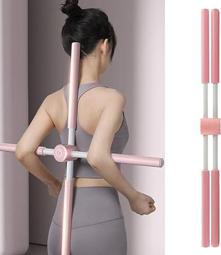Bastoncini da Yoga per Postura, Correttore Posturale per Donne e Bambini, Bastone Pranayama in Acciaio Inossidabile, Bastoncini di Correzione della Gobba, Strumento di Allungamento - Ysert