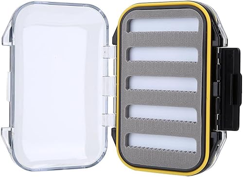 Scatola per la Pesca a Mosca, Scatola per Mosche a Doppia Faccia Impermeabile Scatola per Esche per la Pesca a Mosca Trasparente Facile da impugnare Leggera - Ysert