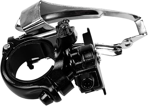 Deragliatore Anteriore per Bici a 3 velocità, tiraggio Superiore/Inferiore, Adatto per Tubi da 31,8/34,9 mm, Cambio in Lega di Alluminio per Mountain Bike - Ysert