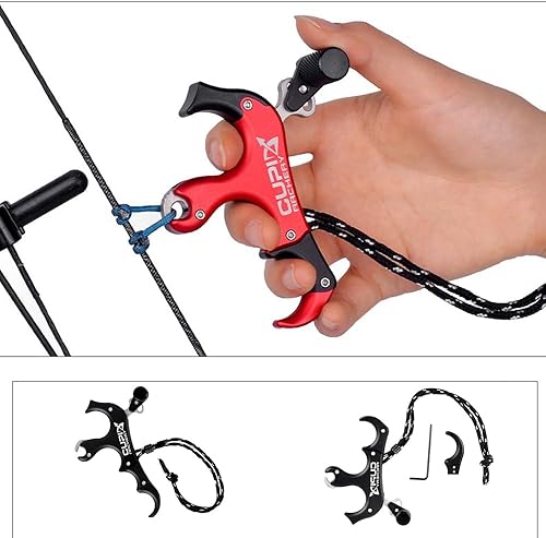 Sarini Ausili Rilascio Arco 4 Dita Pollice ruotabile 360° Lega Alluminio Arco puleggia composita - Ysert