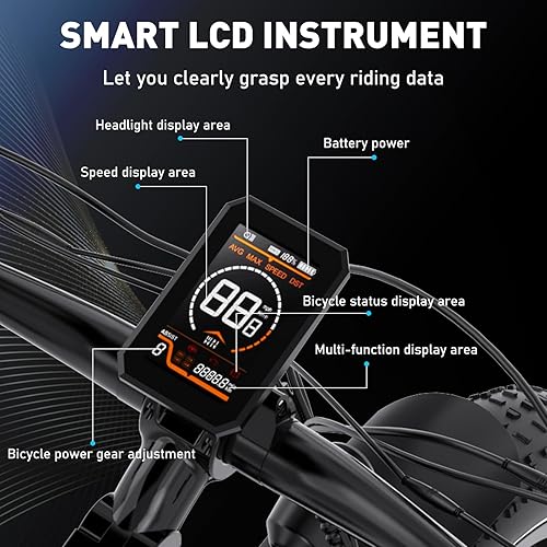 bicicletta elettrica, mountain bike con pneumatici grassi 26 * 4.0, motore brushless ad alta velocità da 250W, batteria integrata da 48V 13AH, bicicletta elettrica adatta agli adulti - Ysert