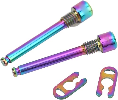 Vite di Fissaggio del Morsetto del Freno a Disco Dell'olio della Bicicletta, Viti di Fissaggio del Filetto del Freno della Pinza del Disco in Lega di Titanio con Anello di Sicurezza per(Colorato) - Ysert