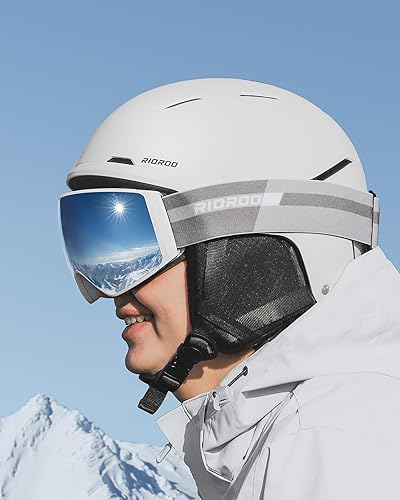 Occhiali da Sci, Occhiali da Neve Per Uominionne Signore Giovani, Occhiali da Snowboard Sopra Gli Occhiali, Occhiali da Sci Con Lenti Intercambiabili, OTG Protezione UV - Ysert