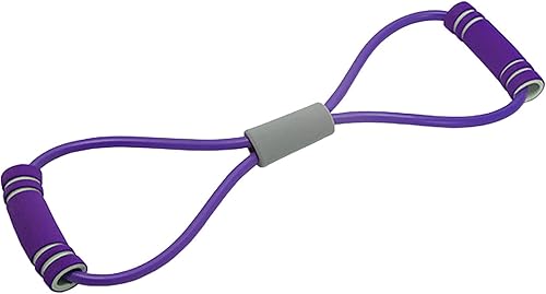 Fascia di Resistenza a Forma di 8, Fascia Elastica per Esercizi Versatile in PVC, Fascia Elastica per Esercizi di Stretching del collo Figura 8 per Casa, Palestra - Ysert