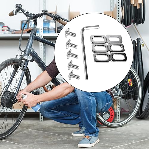 Set di Viti, rondelle e distanziatori per Pedali per Bicicletta Look KEO, Kit di Fissaggio per tacchette Durevole per Scarpe da Bici da Strada - Ysert