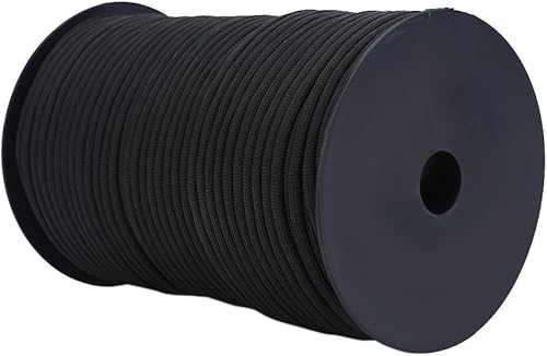 Cavo per Paracadute, 550 Colori Riflettenti Multipli 9 Strand Core 100m Corde di Paracord per la Sopravvivenza in Campeggio(Marrone) - Ysert