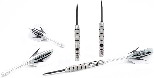 CUESOUL 95% tungsteno 24 Grammi Punta in Acciaio al tungsteno, Set di Freccette con 1 Custodia Deluxe per Freccette (CSTSTD028-24L) - Ysert