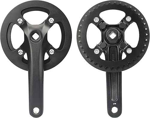 Singel Speed - Guarnitura 38T/46T/48T Bicycle Crankset da 170 mm, in alluminio, per bicicletta da donna - Ysert