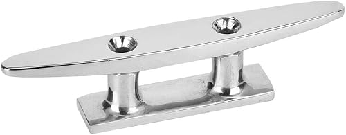 Bitta per pontile per Barche, 10-20 cm Bitta Piatta Bassa Argento Classica in Acciaio Inossidabile 316 Bitta per ormeggio Hardware per impieghi gravosi marini per Navi, Barche, Yacht - Ysert
