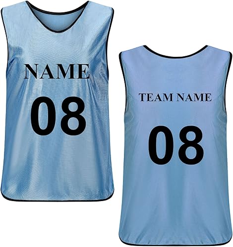 TopTie (prezzo/pezzo) Gilet da allenamento personalizzati Scrimmage bavaglini da calcio per adulti - Ysert