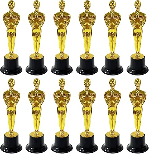 12 Trofei Golden Man, Regali Premio, Trofei Per Bambini, Trofei Del Vincitore, Souvenir Trofei, Adatti A Varie Attività Competitive Nelle Scuole E Nelle Comunità - Ysert