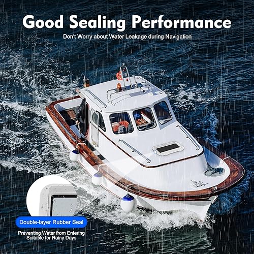 40 x 20 cm oblò finestra rettangolare barche yacht oblò finestra portlight, vetro temperato per barca marina, yacht, vetro temperato, resistente ai raggi UV, per yacht - Ysert