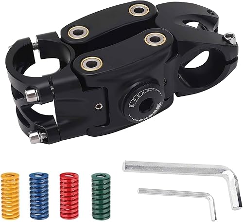 ZEMBSOYA Attacco manubrio a sospensione per biciclette ammortizzante manubrio bicicletta manubrio manubrio per pietrisco Mountain Road Bike Shock Absorber - Ysert