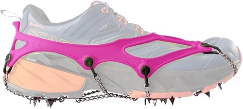 Ramponcini FAST Made in Italy per Fast Hiking e Trail Running Corsa invernale su Ghiaccio e Neve, Micro Ramponi per Scarpe ultraleggero con Custodia - Ysert