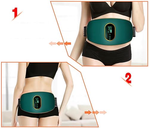 Massaggiatore Vibrante Addominale, Cintura per Massaggio Addominale - Dispositivo di Allenamento con Vibrazioni in Vita Regolabile - Multifunzionale per Addome, Glutei, Gambe, Schiena - Ysert
