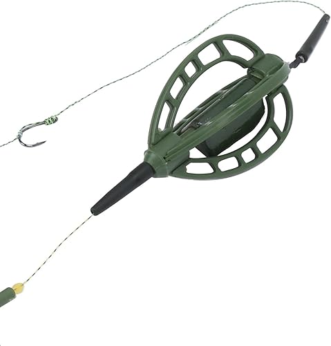 2 Pezzi Stile Europeo Trappola per Esche da Pesca Gabbia Alimentatore Cestino Supporto Dispositivo di Nidificazione della Carpa Set da Pesca Accessori per Pesci alla Carpa - Ysert