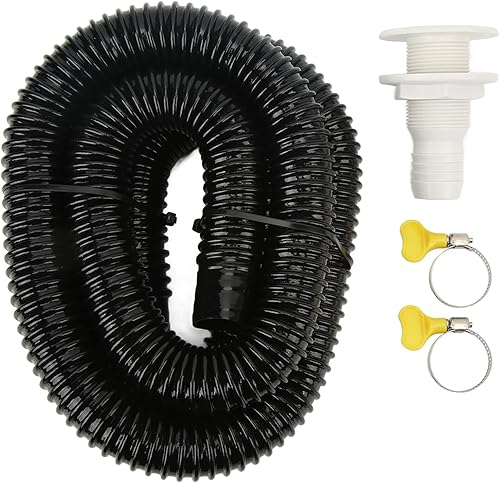 Tubo per Pompa di Sentina a Prova di Tenuta Kit Idraulico per Pompa di Sentina Marina con Fascette Stringitubo Passascafo per Barche Yacht Camper - Ysert