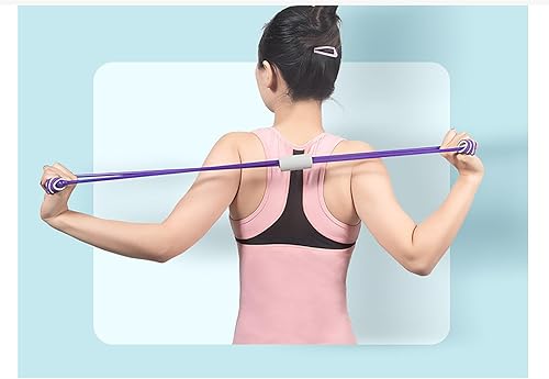 Fascia di Resistenza a Forma di 8, Fascia Elastica per Esercizi Versatile in PVC, Fascia Elastica per Esercizi di Stretching del collo Figura 8 per Casa, Palestra - Ysert