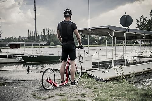 Wolfer Monopattino – fino a 120 kg – Monopattino con pneumatici 28/20 – Scooter per adulti veloce in lega di alluminio, peso 7 kg - Ysert