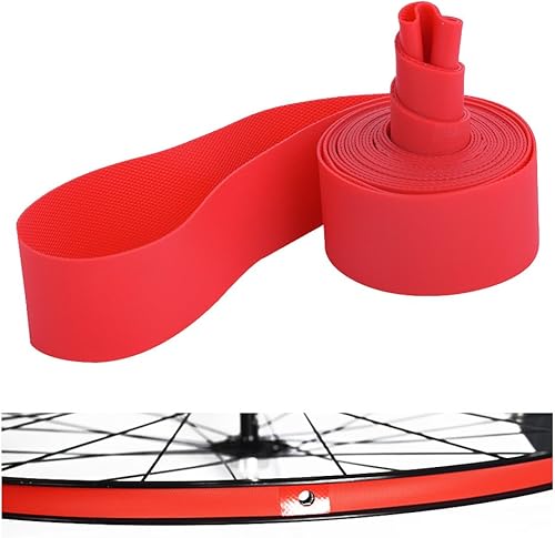 Fodere della Gomma della Bici, Nastro Rosso del Cerchio della Striscia dell'orlo della Bicicletta del PVC Misura Le rotelle di Guida di 20inch 24inch 26inch 700C(26) - Ysert