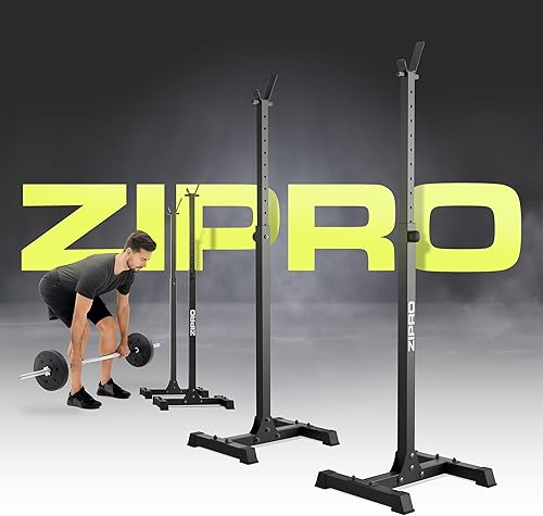 ZIPRO Rastrelliere regolabili – Stabile struttura in acciaio, altezza regolabile, ideale per squat ed estrusioni, stand di allenamento multifunzionali per palestra domestica - Ysert
