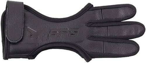 Guanti a tre dita in pelle Caccia Arco E Freccia Tiro con l'arco Finger Protect Tiro con l'arco Guanto Finger Tab Accessori - Ysert