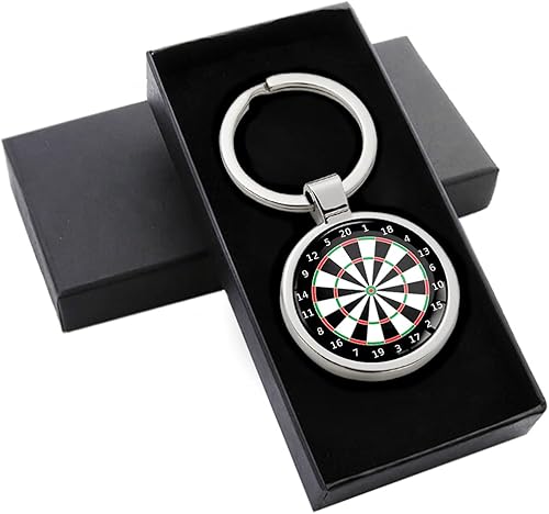 3D Metal Freccette Darts Dartboard Target Bersaglio Portachiavi Accessori Regalo per Uomo Donna KK 197 - Ysert