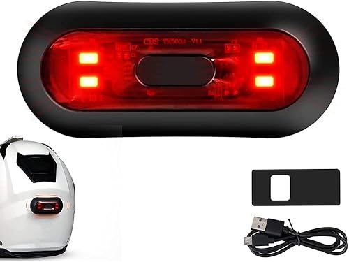 Luce del a LED, Luce di Freno per, di Avvertimento di Sicurezza Rosso Posteriore della Bicicletta Ricaricabile per la Guida di Notte - Ysert