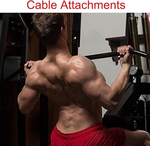 Barra LAT Machine 98cm/120cm, Barra Di Trazione Accessori Per Macchine Da Allenamento, Con Manico In Gomma, Dellasta Di Tensione Del Bicipite, Accessori Per Allenare Palestra - Nero ( Size : 120cm ) - Ysert