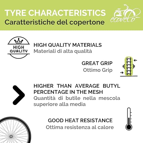 2 COPERTONI KENDA 24 X 1.95 (50-507) + CAMERE AMERICA | PNEUMATICI TASSELLATI NERI MTB BICICLETTA MOUNTAIN BIKE - Ysert