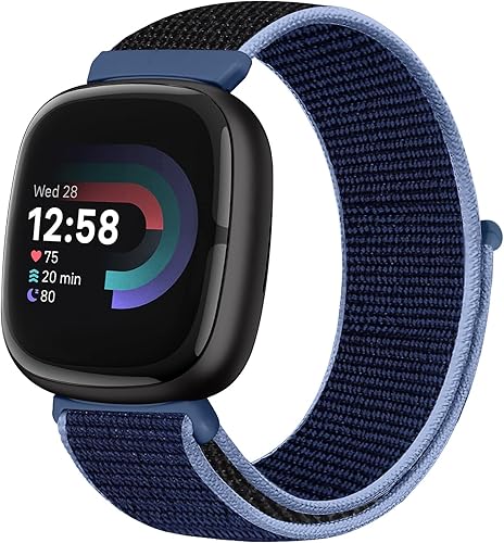 Runostrich Cinturino di ricambio in nylon compatibile con Fitbit Sense/Fitbit Versa 3, morbido, traspirante, regolabile, per uomo e donna - Ysert