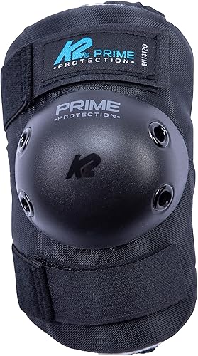 K2 Skates Unisex-Adult Protezioni per pattini in linea K2 PRIME PAD SET W — black - blue — L (Knee: A:41-45cm B:36-39cm / Elbow: A:27-30cm B:26-29cm / Wrist: A:22-24cm B:19-21cm) — 30E1414 - Ysert