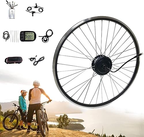 Cashwise Kit Motore mozzo Elettrico, Kit Motore mozzo Ruota Posteriore, Kit di conversione ebike, per Giro di conversione Bici elettrica,24V/250W-28inch - Ysert