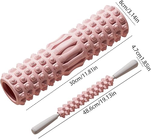 Foam Roller - Rullo Massaggio Muscolare - Rullo Foam Roller - Rullo Per Massaggio Muscolare | Rullo Allenamento | Per Massaggio Dei Tessuti Profondi Per Esercizi Di Stretching - Ysert