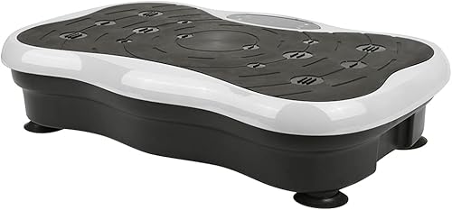 3D Fitness Pedane Vibrante Dimagrante, Piattaforma Massage Esercizio Machine, Display LCD, Telecomando, Bande Elastiche - Bluetooth Music + Telecomando - Ysert