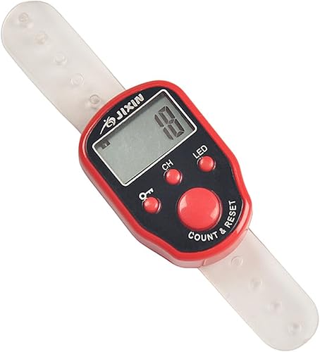 Anello elettronico per Piscina per Anello da Dito Comodo Mini Timer Contatore di recitazione a LED a Risparmio energetico, Blu Scuro - Ysert