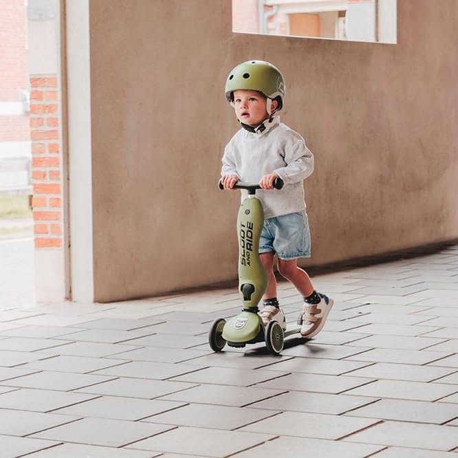 Scoot and Ride Helm XS Olive - Ysert