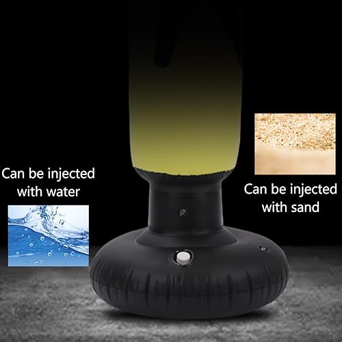 Sacco da Boxe Gonfiabile per adulti Bambini 160 cm,Sacco da Boxe Gonfiabile Tumbler a Colonna per Taekwondo, praticare Karate,per sollievo dallo stress,praticare - Ysert