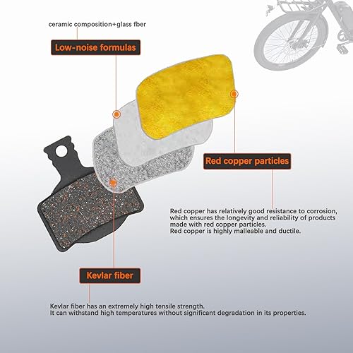 MEXITAL 2 coppie Pastiglie freno a disco per MAGURA MT2 MT4 MT6 MT8 - Ysert