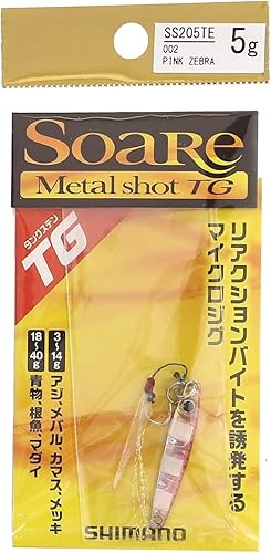 SHIMANO Micro Jig Soare Metal Shot TG Sinking T01 Pink Zebra - 5g - 59VSS205T01 - Ysert