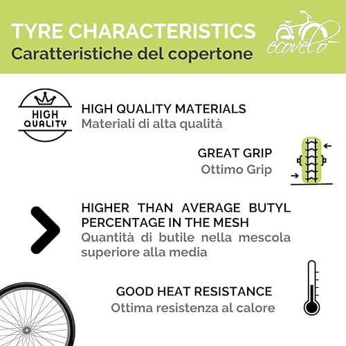 EBA26FBE 2 COPERTONI 26 X 4.0 (100-559) + CAMERE CON V.A. PNEUMATICI PER FAT BIKE GOMME BICI MTB 26 X 4 - Ysert
